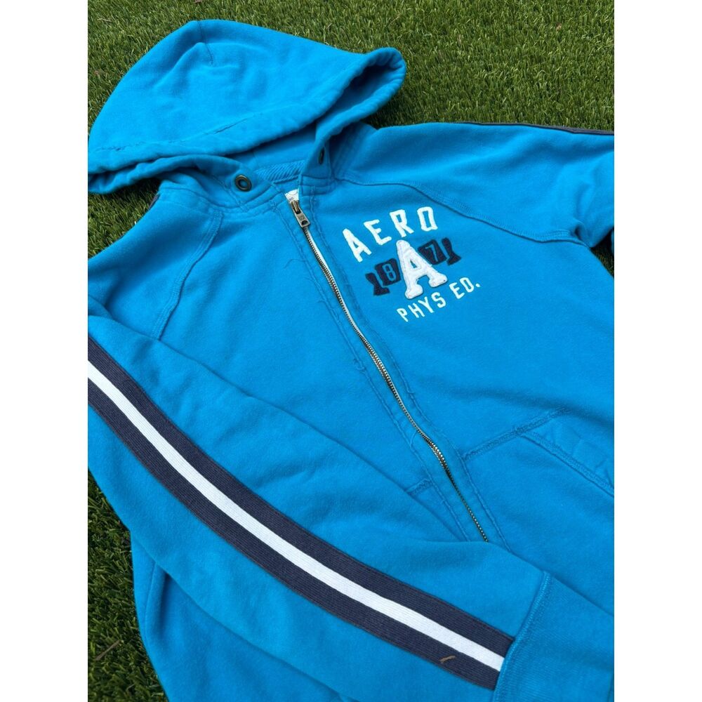 Blue Aeropostal Zip-Up Jacket - Picture 3 of 5